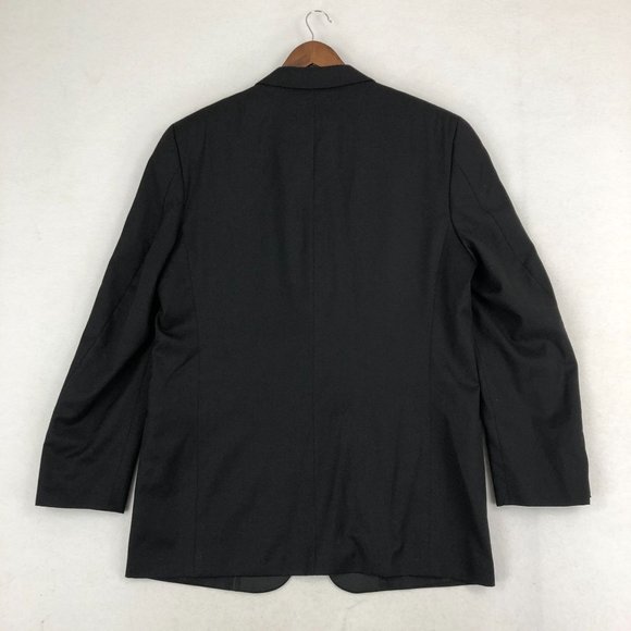 Joseph Abboud Men's Size 43L Black 100% Wool Two-Button Notch Tuxedo Jacket Coat - Picture 11 of 11